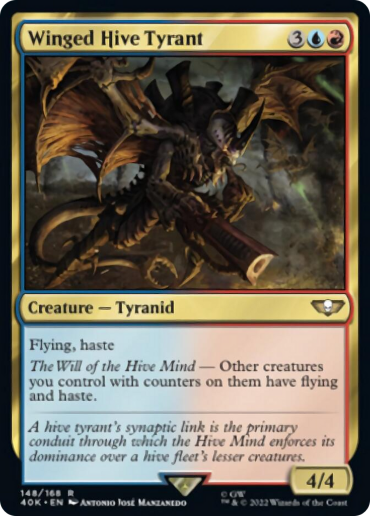 Winged Hive Tyrant (Surge Foil) [Warhammer 40,000] | Black Swamp Games