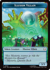 Spider // Illusion Villain Double-Sided Token [Marvel's Spider-Man Tokens] | Black Swamp Games