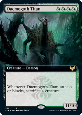 Daemogoth Titan (Extended Art) [Strixhaven: School of Mages] | Black Swamp Games