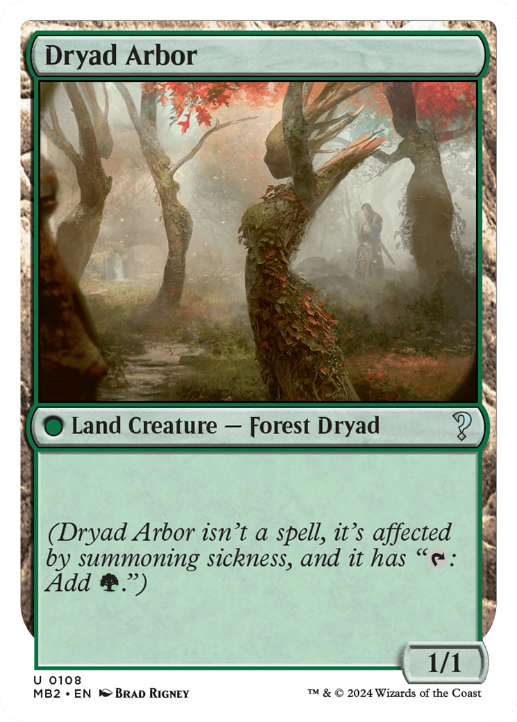 Dryad Arbor (White Border) [Mystery Booster 2] | Black Swamp Games