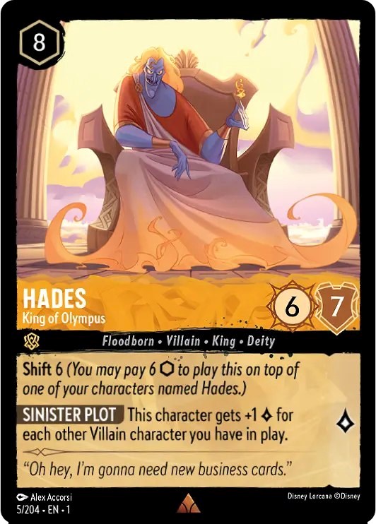 Hades - King of Olympus (Oversized) (5/204) [The First Chapter] | Black Swamp Games