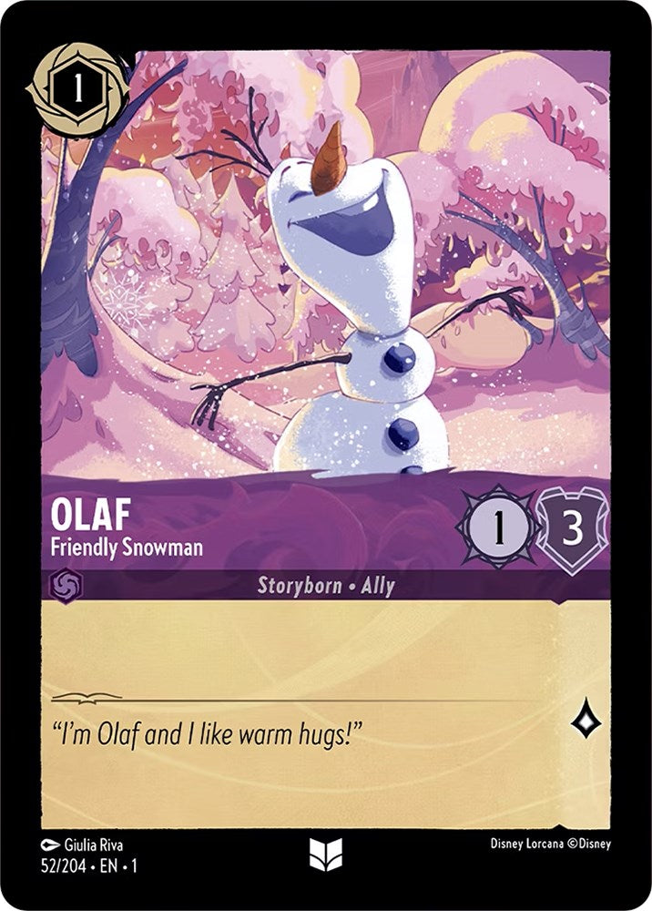 Olaf - Friendly Snowman (52/204) [The First Chapter] | Black Swamp Games