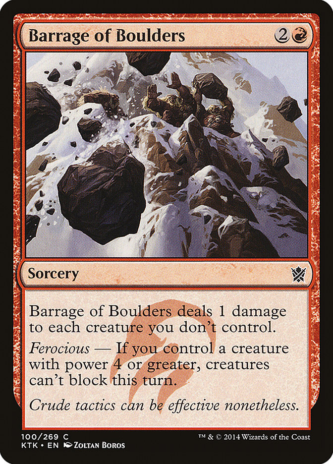 Barrage of Boulders [Khans of Tarkir] | Black Swamp Games