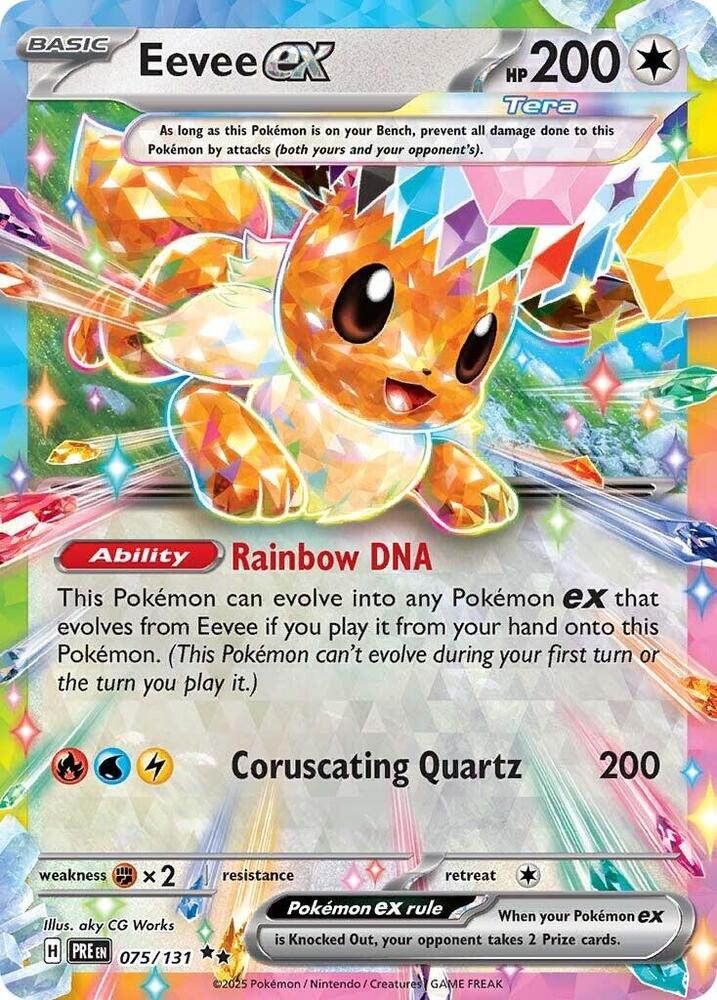 Eevee ex (075/131) [Scarlet & Violet: Prismatic Evolutions] | Black Swamp Games