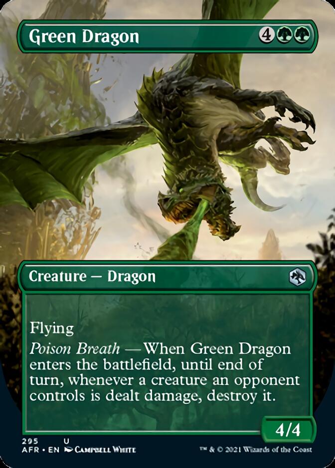Green Dragon (Borderless Alternate Art) [Dungeons & Dragons: Adventures in the Forgotten Realms] | Black Swamp Games