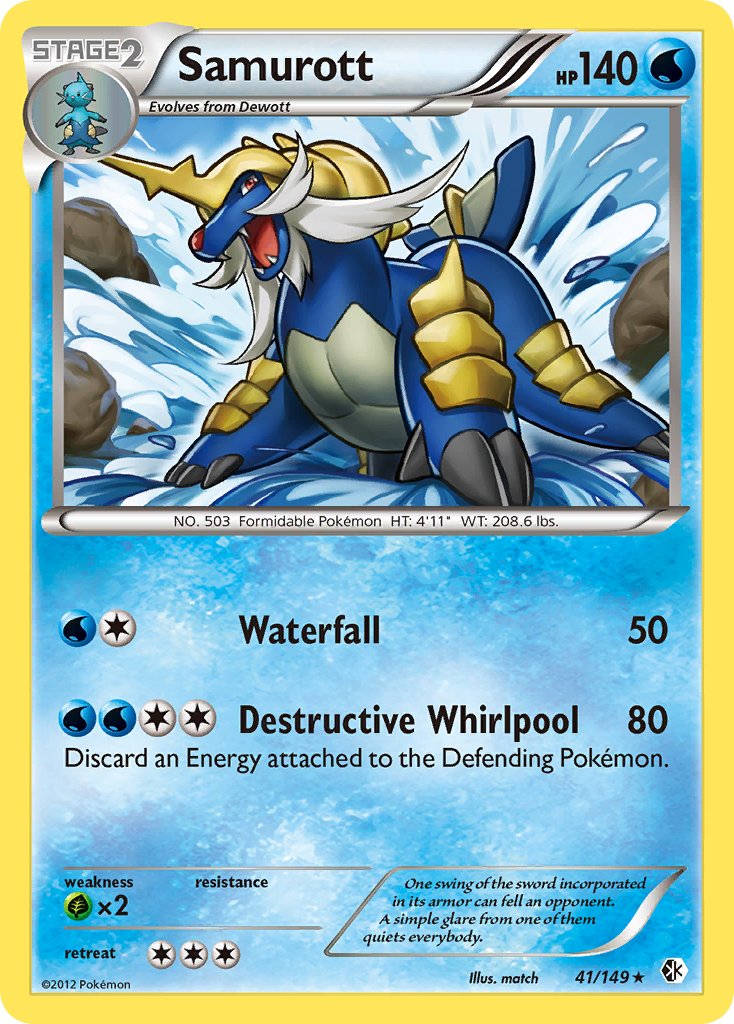 Samurott(41/149) (Theme Deck Exclusive) [Black & White: Boundaries Crossed] | Black Swamp Games