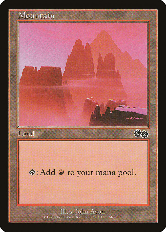 Mountain (346) [Urza's Saga] | Black Swamp Games