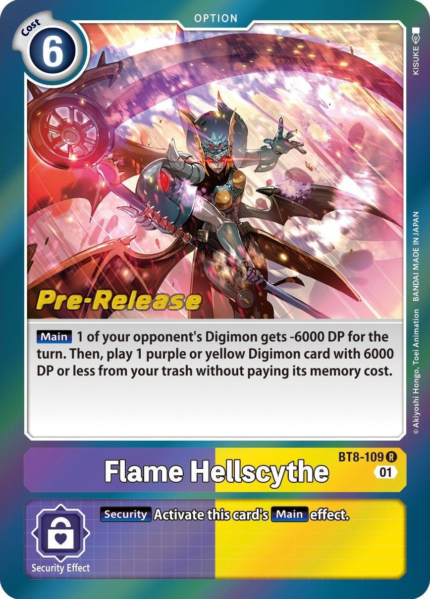 Flame Hellscythe [BT8-109] [New Awakening Pre-Release Cards] | Black Swamp Games