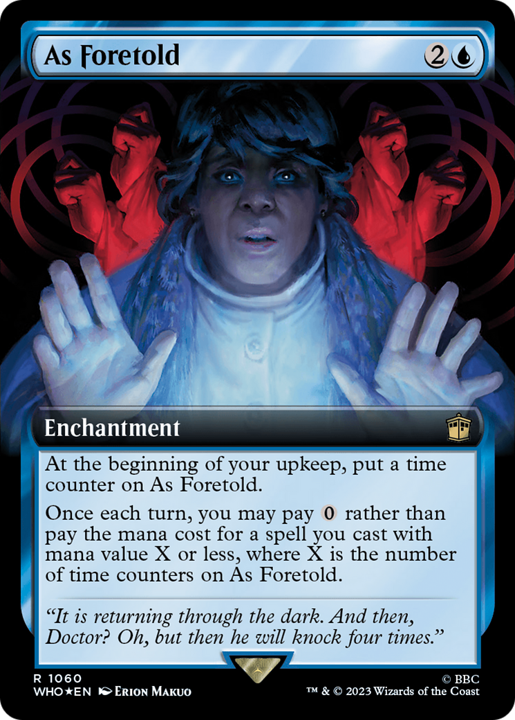 As Foretold (Extended Art) (Surge Foil) [Doctor Who] | Black Swamp Games