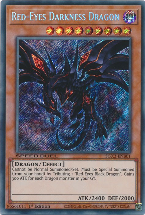 Red-Eyes Darkness Dragon [SGX3-ENB01] Secret Rare | Black Swamp Games