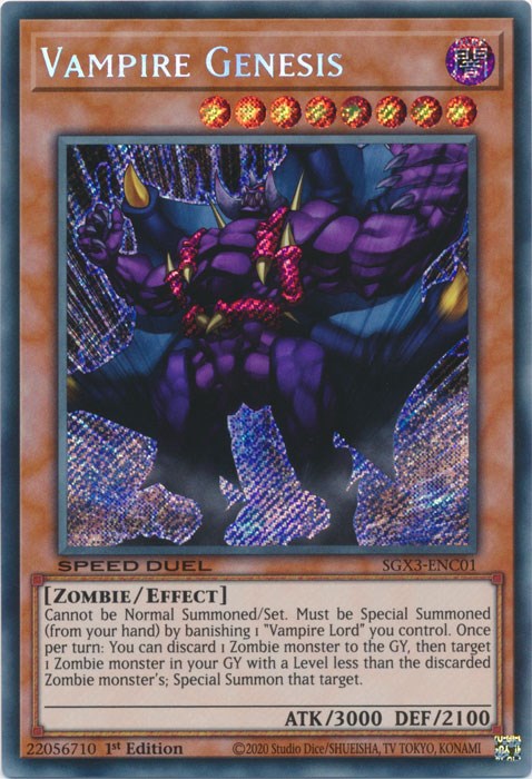 Vampire Genesis [SGX3-ENC01] Secret Rare | Black Swamp Games