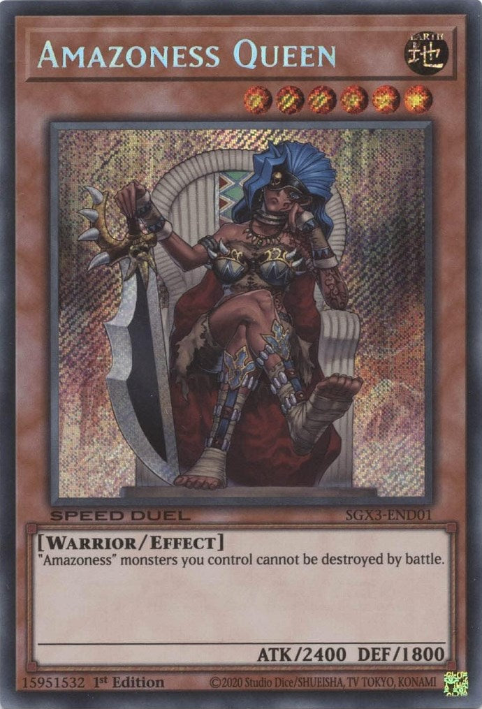 Amazoness Queen [SGX3-END01] Secret Rare | Black Swamp Games