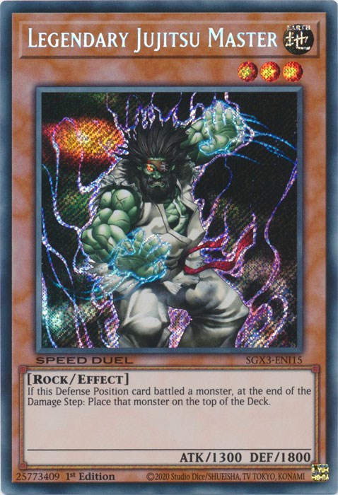 Legendary Jujitsu Master [SGX3-ENI15] Secret Rare | Black Swamp Games