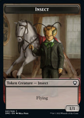 Phyrexian // Insect Double-Sided Token [Dominaria United Tokens] | Black Swamp Games