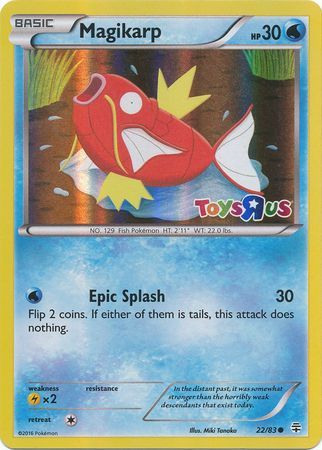 Magikarp (22/83) (Toys R Us Promo) [XY: Generations] | Black Swamp Games