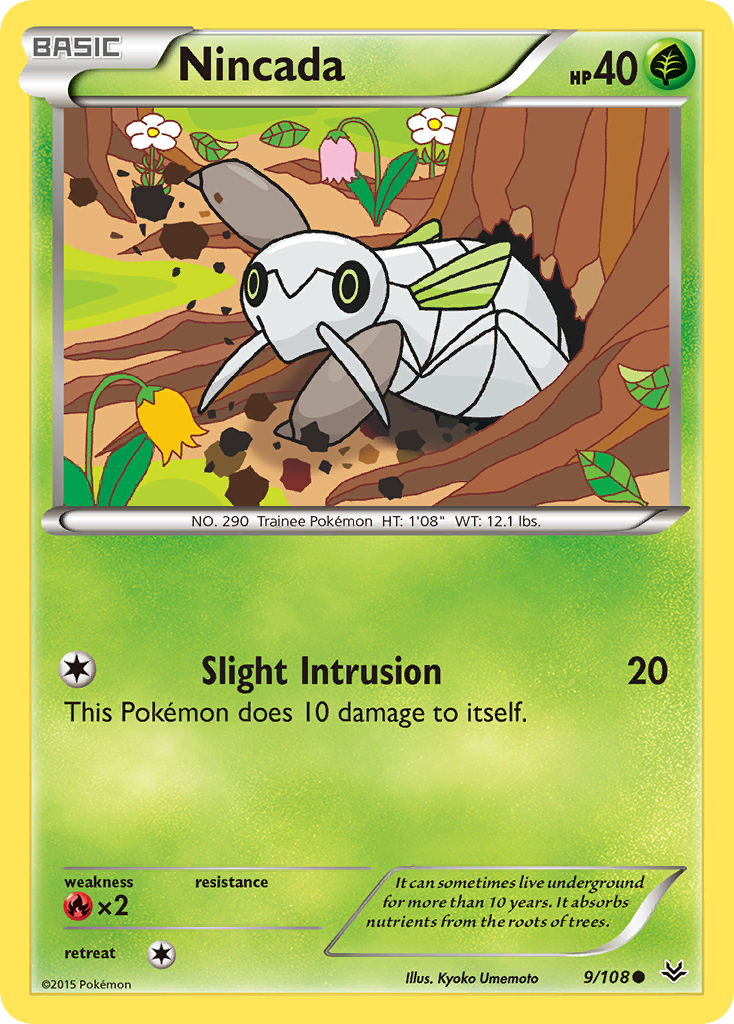 Nincada (9/108) [XY: Roaring Skies] | Black Swamp Games