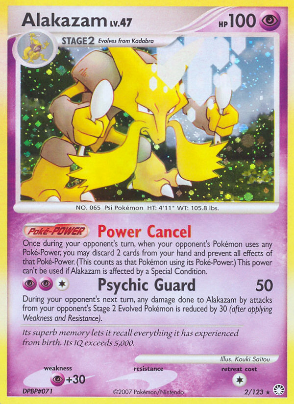 Alakazam (2/123) [Diamond & Pearl: Mysterious Treasures] | Black Swamp Games
