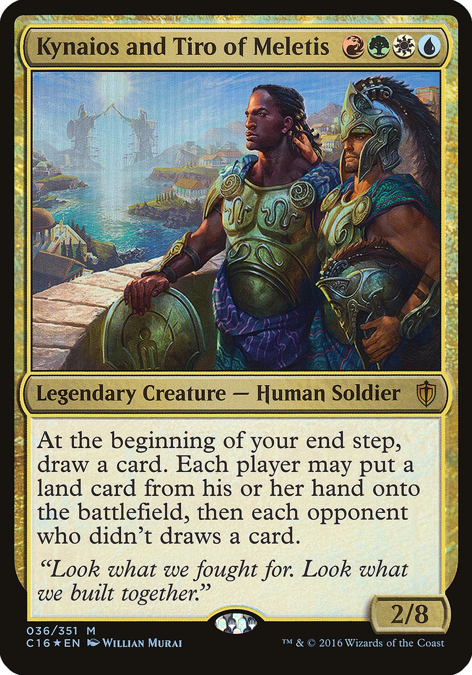 Kynaios and Tiro of Meletis (Oversized) [Commander 2016 Oversized] | Black Swamp Games