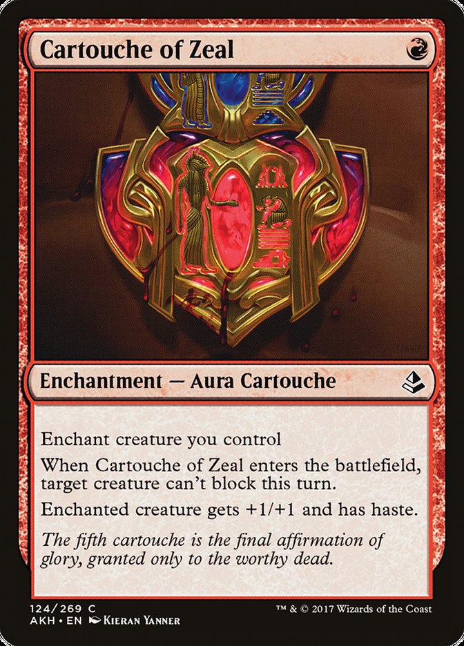 Cartouche of Zeal [Amonkhet] | Black Swamp Games