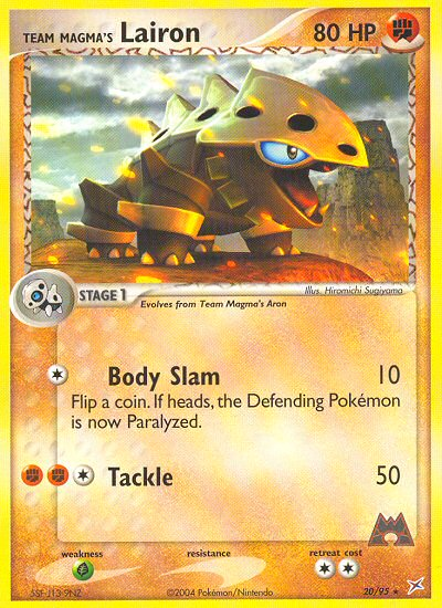 Team Magma's Lairon (20/95) [EX: Team Magma vs Team Aqua] | Black Swamp Games