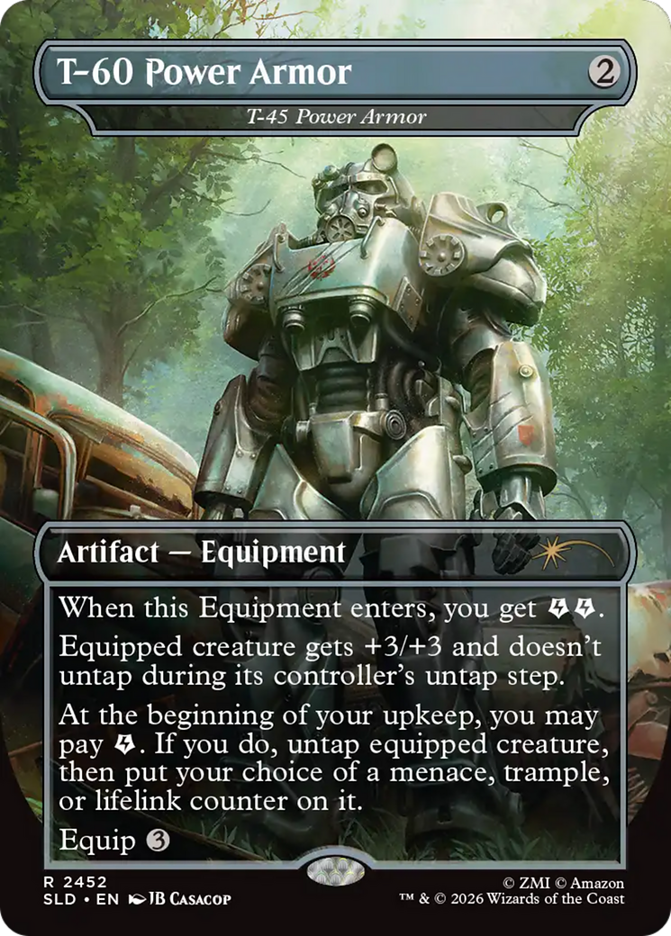 T-60 Power Armor - T-45 Power Armor [Secret Lair Drop Series] | Black Swamp Games