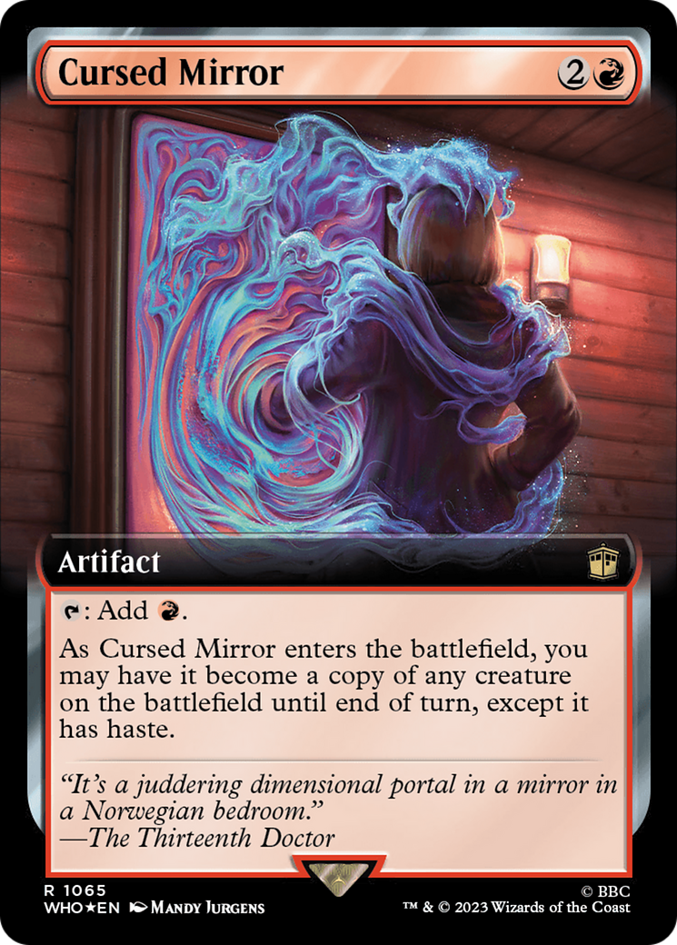 Cursed Mirror (Extended Art) (Surge Foil) [Doctor Who] | Black Swamp Games