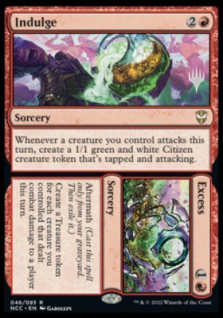 Indulge // Excess (Promo Pack) [Streets of New Capenna Commander Promos] | Black Swamp Games