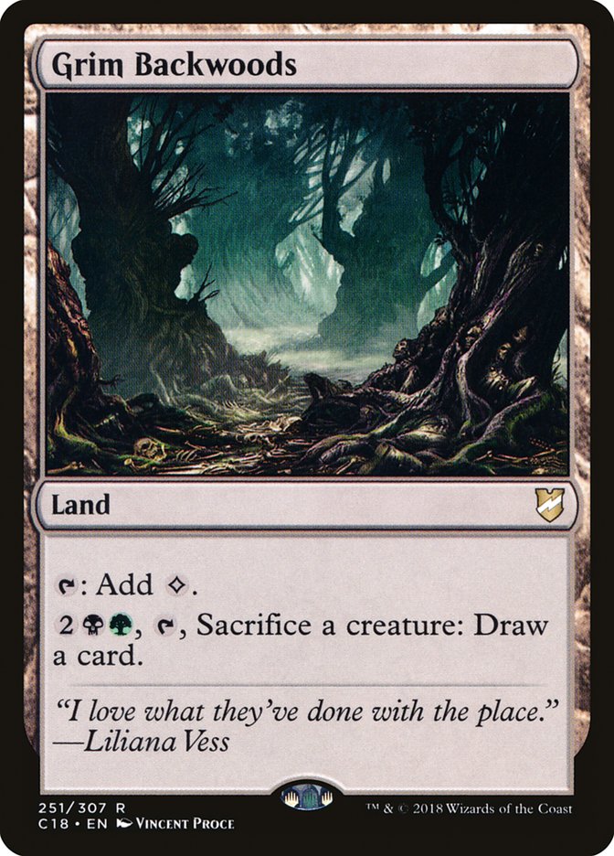 Grim Backwoods [Commander 2018] | Black Swamp Games