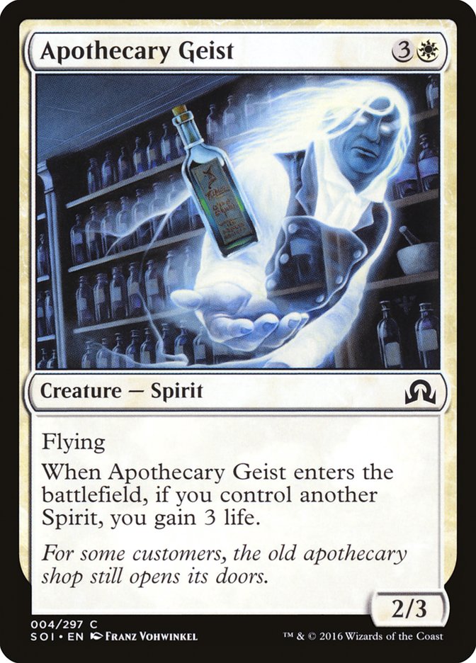 Apothecary Geist [Shadows over Innistrad] | Black Swamp Games