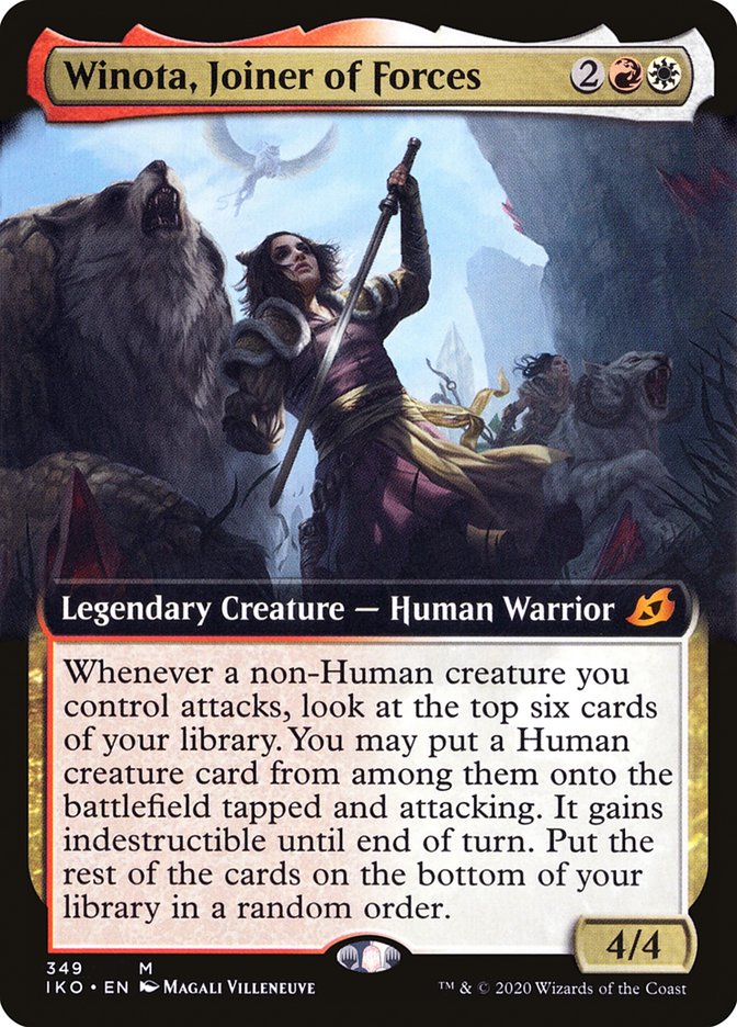 Winota, Joiner of Forces (Extended Art) [Ikoria: Lair of Behemoths] | Black Swamp Games