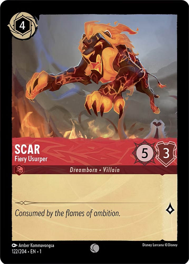 Scar - Fiery Usurper (122/204) [The First Chapter] | Black Swamp Games