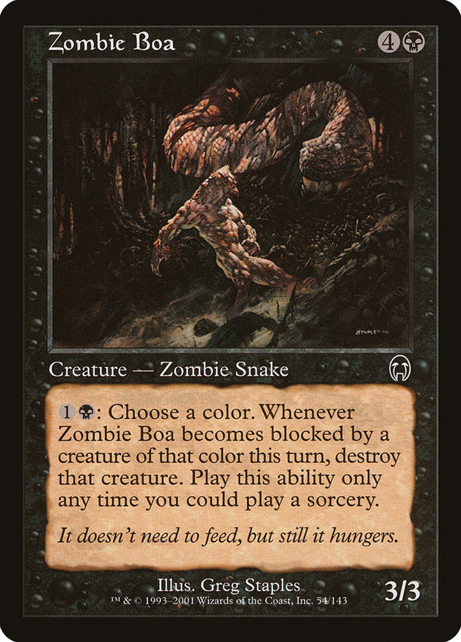 Zombie Boa [Apocalypse] | Black Swamp Games