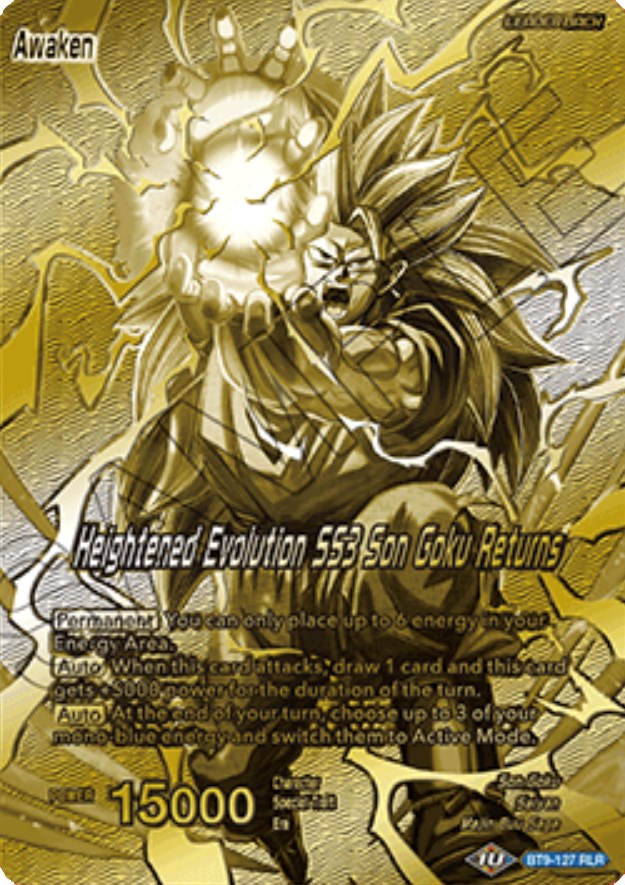 Son Goku // Heightened Evolution SS3 Son Goku Returns (Championship 2023 Golden Card Vol.1) (BT9-127) [Tournament Promotion Cards] | Black Swamp Games