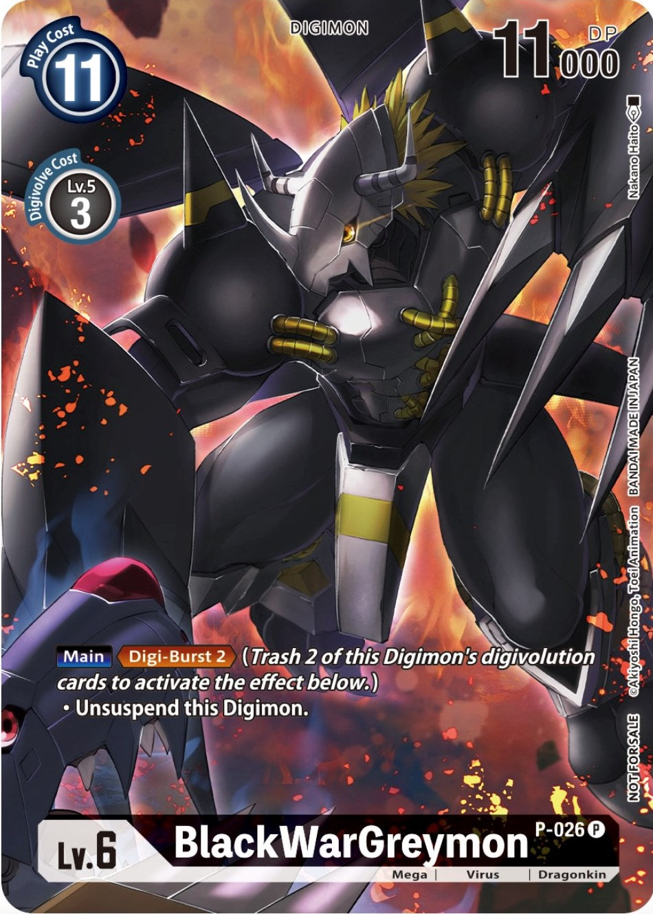 BlackWarGreymon [P-026] (Winner Pack Across Time) [Promotional Cards] | Black Swamp Games