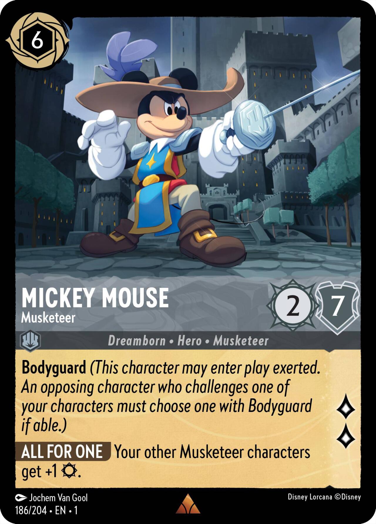 Mickey Mouse - Musketeer (186/204) [The First Chapter] | Black Swamp Games