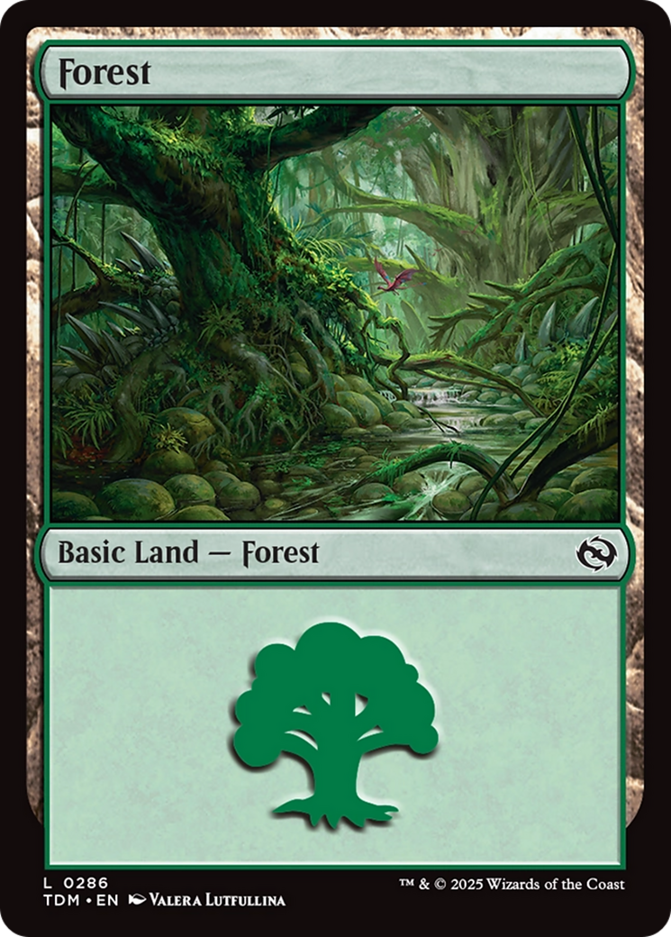 Forest (0286) [Tarkir: Dragonstorm] | Black Swamp Games