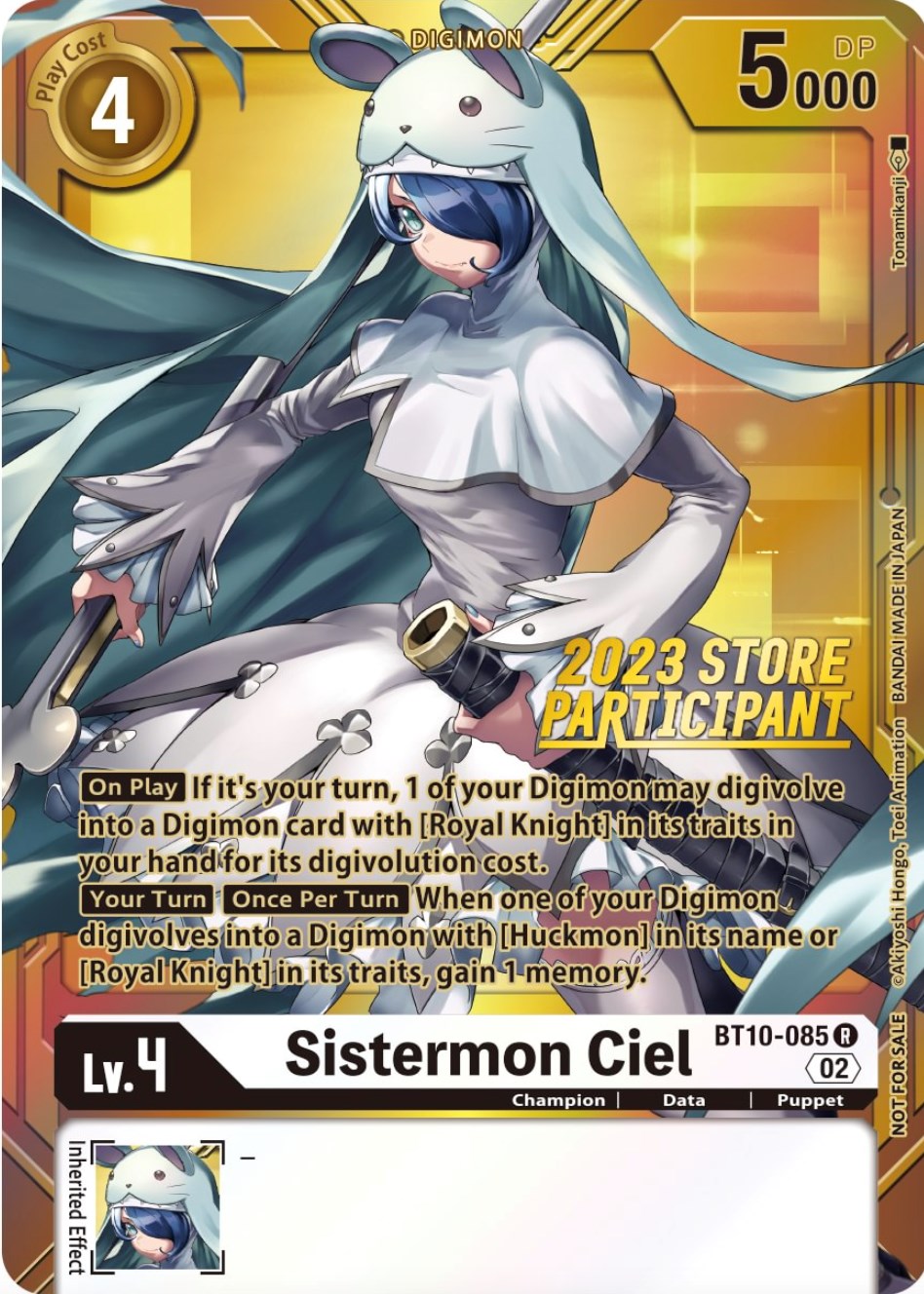 Sistermon Ciel [BT10-085] (2023 Store Participant) [Xros Encounter Promos] | Black Swamp Games