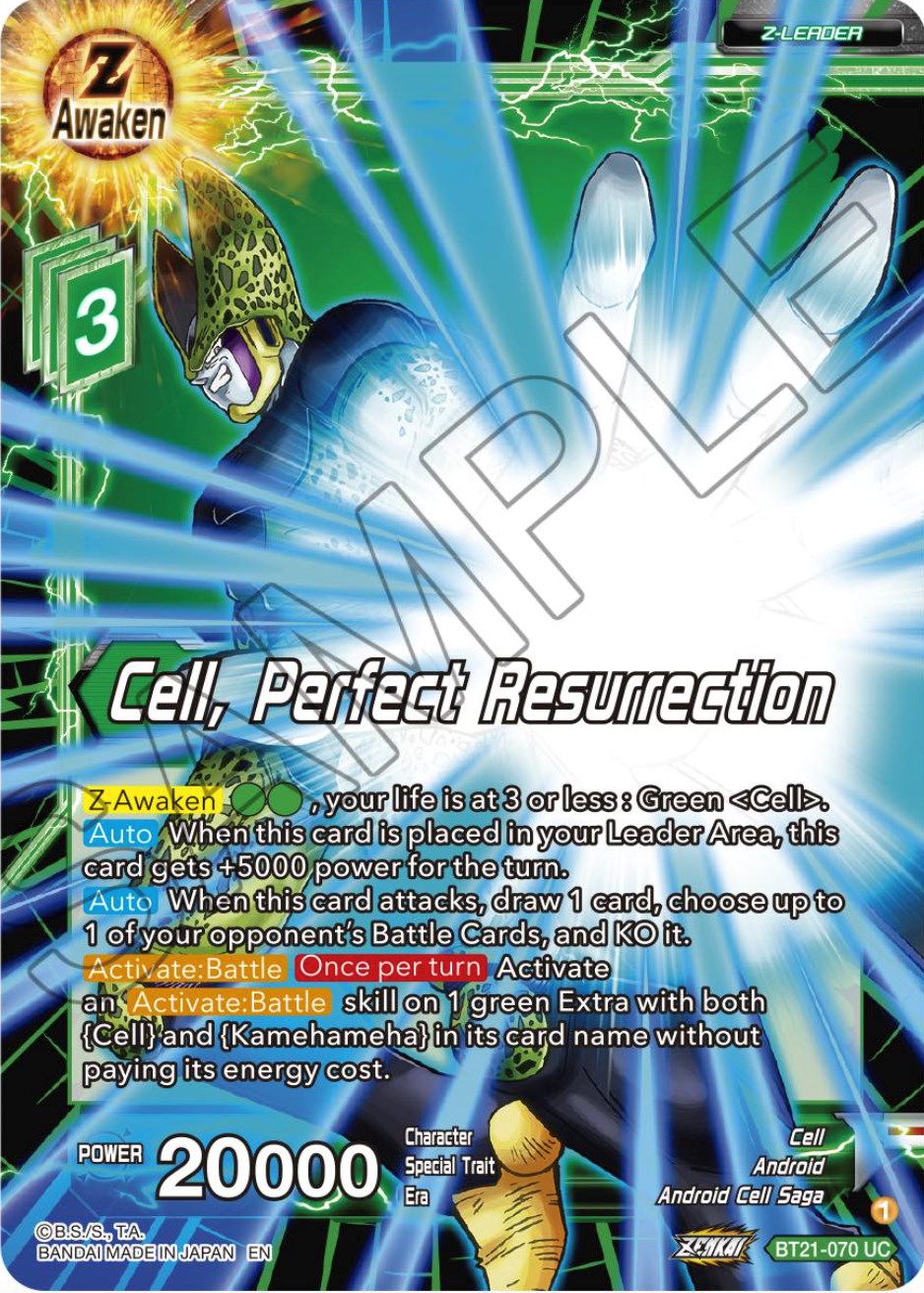 Cell, Perfect Resurrection (BT21-070) [Wild Resurgence] | Black Swamp Games