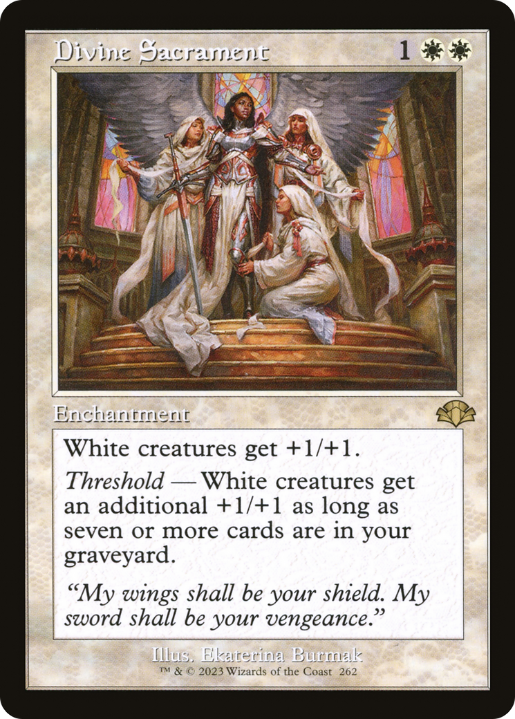 Divine Sacrament (Retro) [Dominaria Remastered] | Black Swamp Games