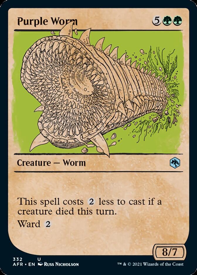 Purple Worm (Showcase) [Dungeons & Dragons: Adventures in the Forgotten Realms] | Black Swamp Games