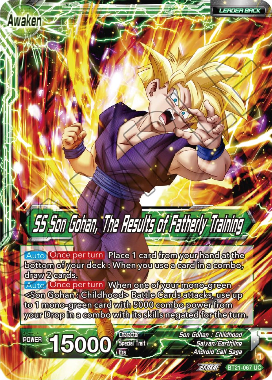 Son Gohan // SS Son Gohan, The Results of Fatherly Training (BT21-067) [Wild Resurgence] | Black Swamp Games