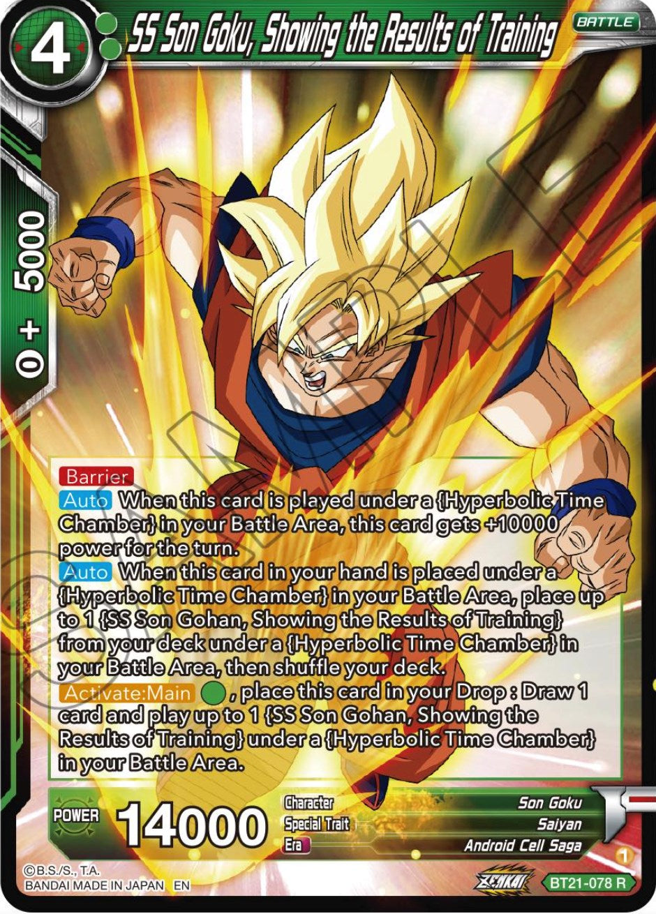 SS Son Goku, Showing the Results of Training (BT21-078) [Wild Resurgence] | Black Swamp Games