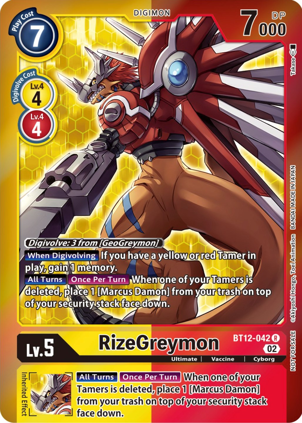 RizeGreymon [BT12-042] (Tamer Party -Special-) [Across Time Promos] | Black Swamp Games