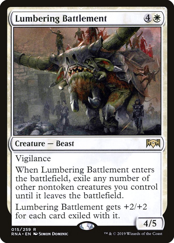 Lumbering Battlement [Ravnica Allegiance] | Black Swamp Games