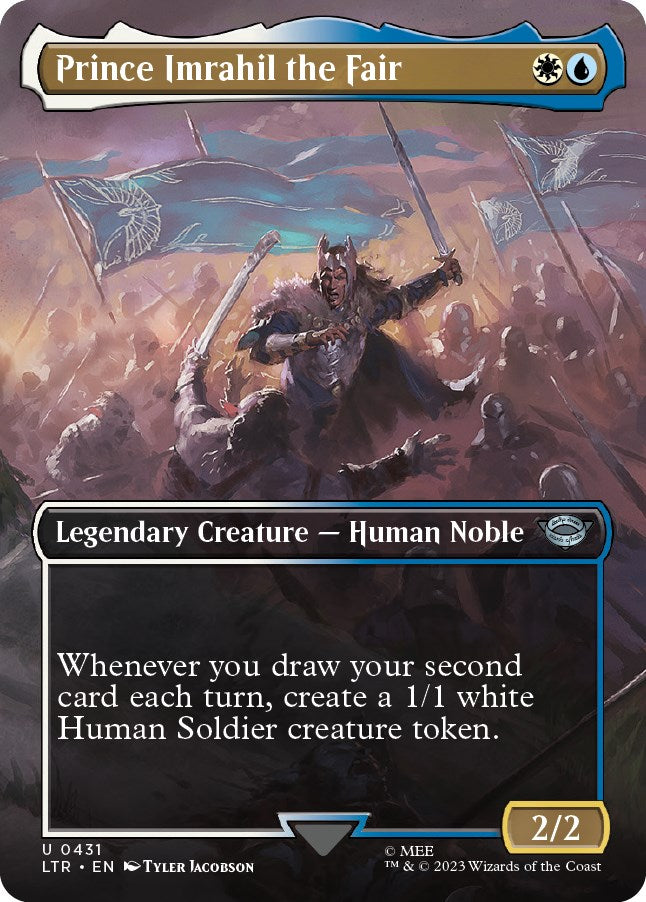 mtg alternate art cards Prince Imrahil the Fair (Borderless Alternate Art) [The Lord of the Ri – Black Swamp Games