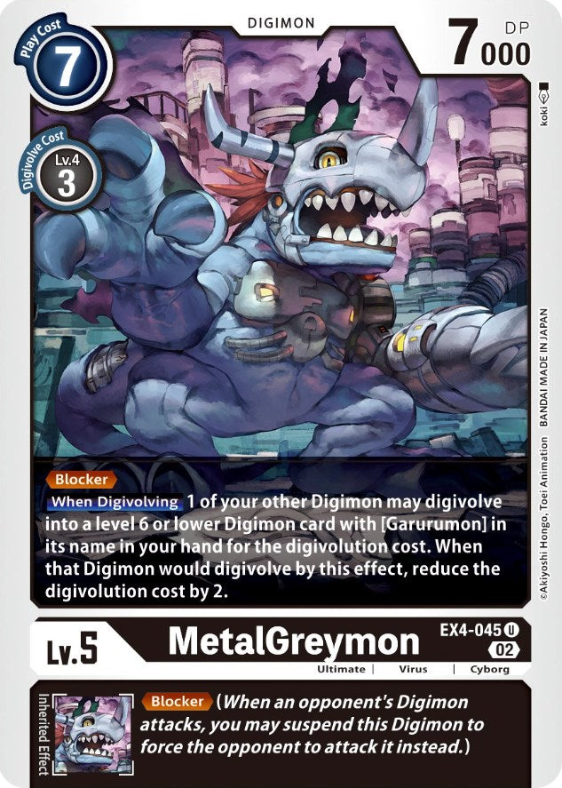 MetalGreymon [EX4-045] [Alternative Being Booster] | Black Swamp Games