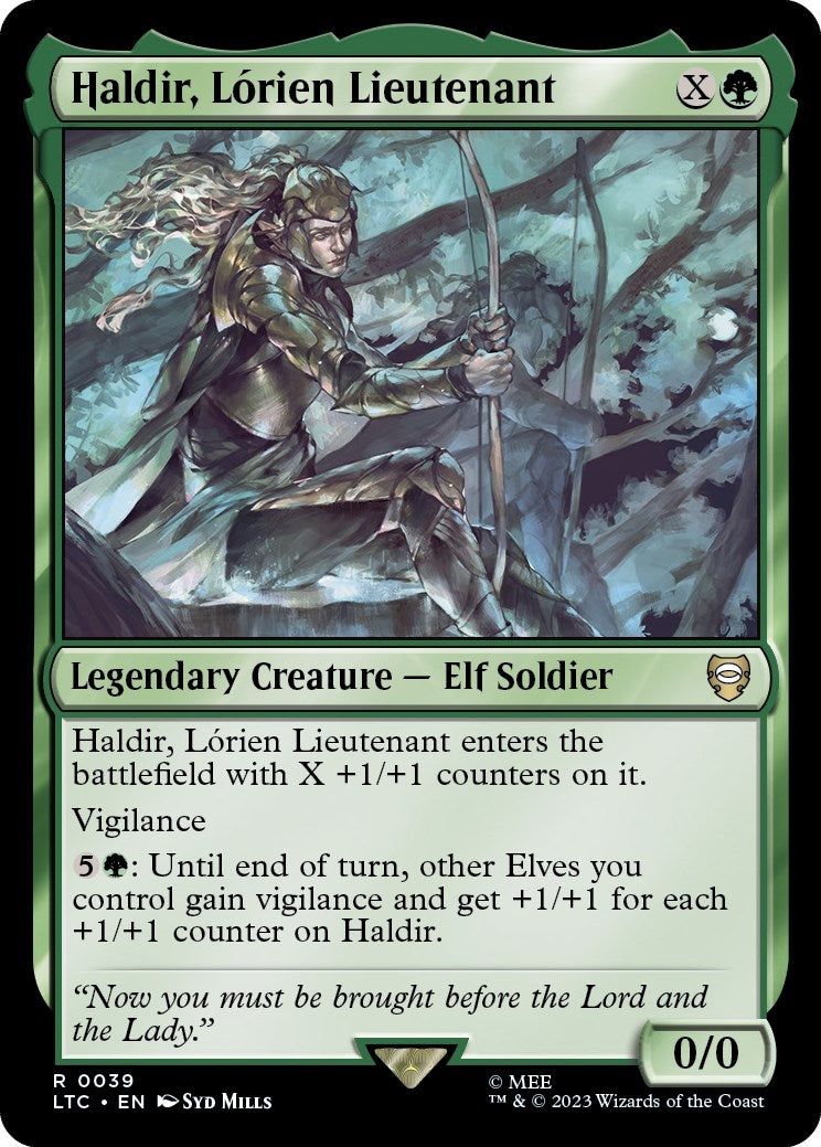 Haldir, Lorien Lieutenant [The Lord of the Rings: Tales of Middle-Earth Commander] | Black Swamp Games