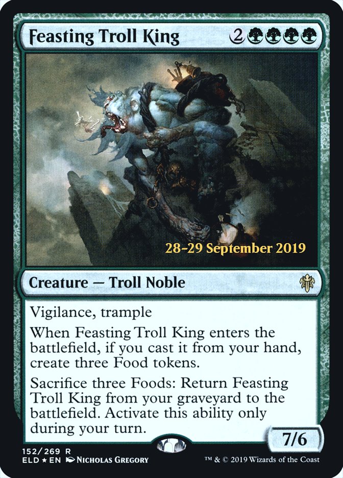 Feasting Troll King [Throne of Eldraine Prerelease Promos] | Black Swamp Games