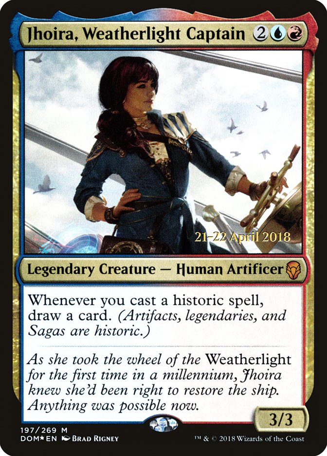 Jhoira, Weatherlight Captain [Dominaria Prerelease Promos] | Black Swamp Games