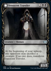 Innocent Traveler // Malicious Invader (Showcase Fang Frame) [Innistrad: Crimson Vow] | Black Swamp Games